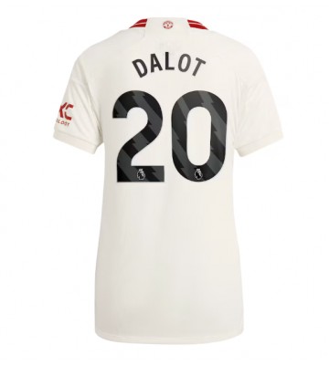 Manchester United Diogo Dalot #20 Tredjetröja Dam 2023-24 Kortärmad
